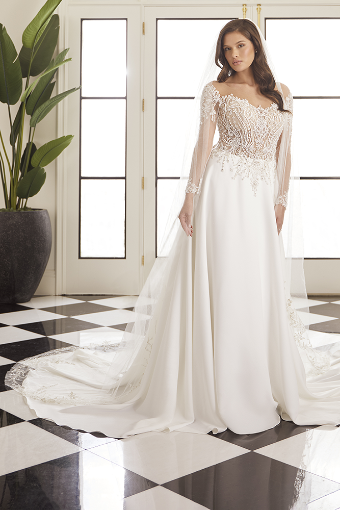 Casablanca Bridal CB6652 Margo Style #2566 Margo #5 Ivory/Nude/Silver thumbnail