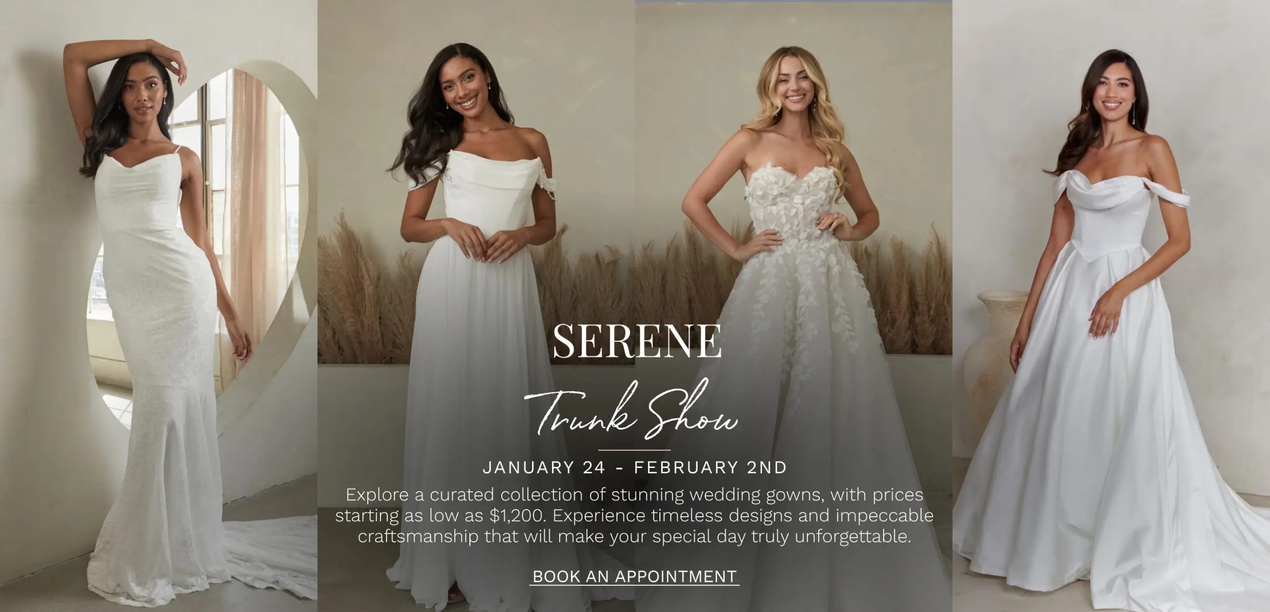 Serene Trunk Show at Dublin Bridal