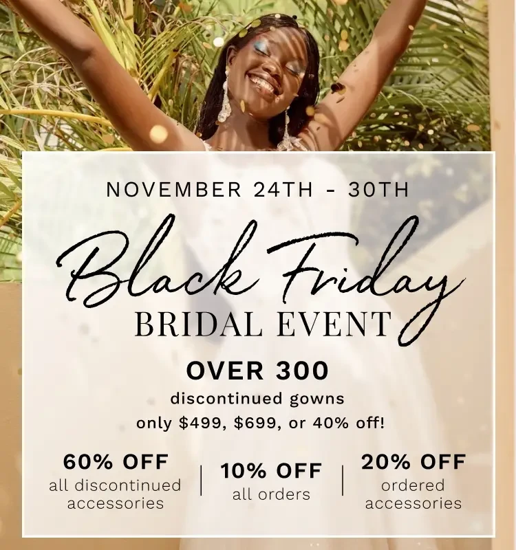Black Friday wedding sale at Dublin Bridal, Ohio